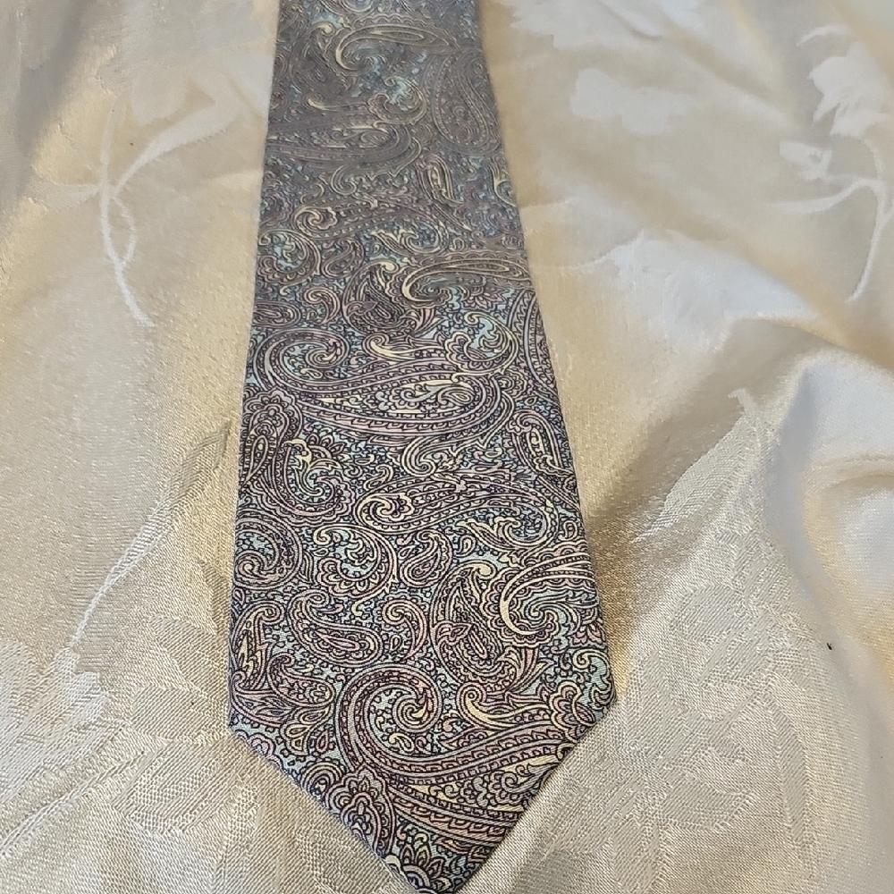 Paisley Patterned Tie - Multicolor
